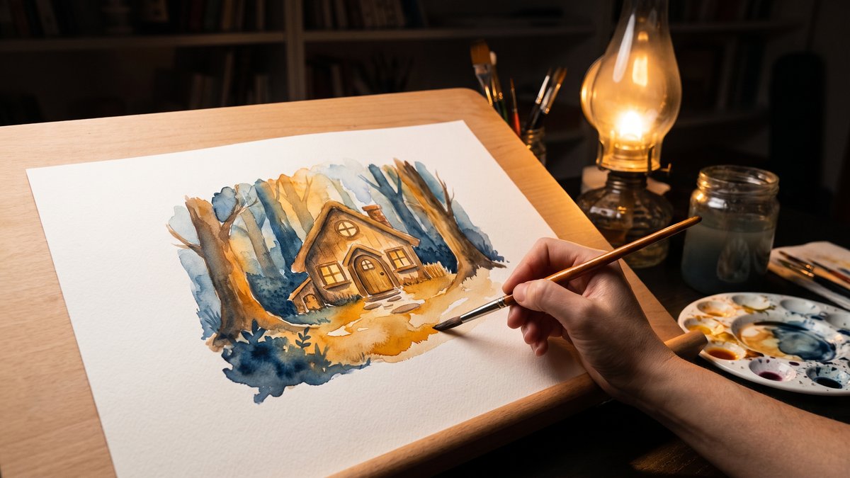The AI janitor: 15 years of watercolor, $500 to clean up the machine